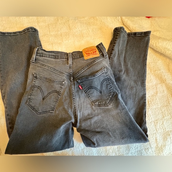 Signature by Levi Strauss Dark Gray Straight Leg Jeans - Picture 3 of 5